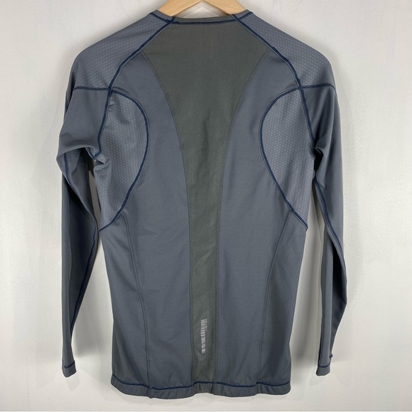 Rion Men's‎ Stretchy Compression Long Sleeve Shirt Top Gray Size Medium (NWT) - Picture 7 of 7